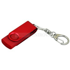 Фото USB-флешка на 32 Гб с поворотным механизмом (красный)