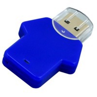 USB-флешка на 16 Гб в виде футболки, синий