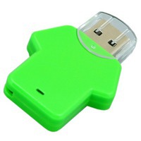 USB-флешка на 16 Гб в виде футболки, зеленый