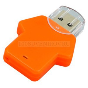 Фото USB-флешка на 32 Гб в виде футболки (оранжевый)