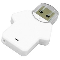 USB-флешка на 64 Гб в виде футболки, белый