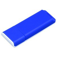 USB-флешка на 32 Гб с оригинальным двухцветным корпусом, синий/белый