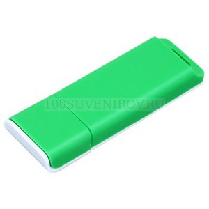 Фото USB-флешка на 32 Гб с оригинальным двухцветным корпусом (зеленый, белый)