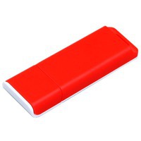 USB-флешка на 64 Гб с оригинальным двухцветным корпусом, красный/белый
