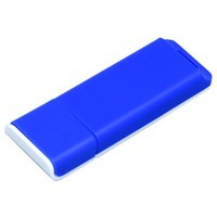 USB-флешка на 64 Гб с оригинальным двухцветным корпусом, синий/белый