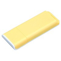 USB-флешка на 64 Гб с оригинальным двухцветным корпусом, желтый/белый