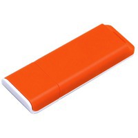 USB-флешка на 64 Гб с оригинальным двухцветным корпусом, оранжевый/белый