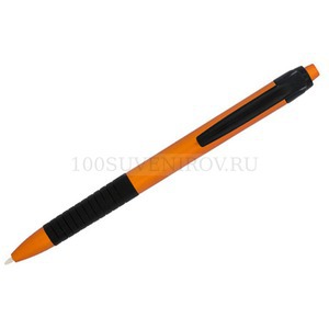 Фото Ручка пластиковая шариковая Spiral (оранжевый, черный)