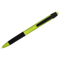 Ручка пластиковая шариковая Spiral, зеленый/черный