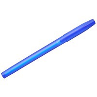 Ручка ярко-синяя из пластика овая шариковая BARRIO