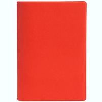 Красная обложка для паспорта DEVON из искусственной кожи под нанесение логотипа, 9,5х13,4 см.