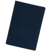 Обложка синяя из кожи для паспорта DEVON