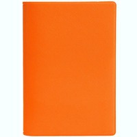 Обложка оранжевая из кожи для паспорта DEVON
