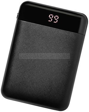 Фото Внешний аккумулятор черный из пластика Uniscend Full Feel 10000 mAh с индикатором заряда