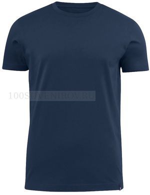 Фото Мужская футболка синяя AMERICAN U с полноцветом, размер S