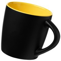Керамическая чашка Riviera, черный/желтый