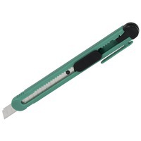 Канцелярский нож ШЭРПИ под уф-печать, тампопечать, 15 х 3 х 1,4 см, зеленый