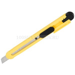 Фото Канцелярский нож ШЭРПИ под уф-печать, тампопечать, 15 х 3 х 1,4 см (желтый)