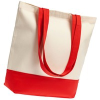 Изображение Холщовая сумка Shopaholic, красная из брендовой коллекции Авоска