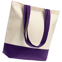 Фотка Холщовая сумка Shopaholic, фиолетовая