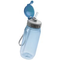 Бутылка синяя из силикона для воды AQUARIUS