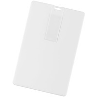 Флешка белый из пластика CARD, 16 Гб