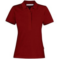 Картинка Рубашка поло женская Neptune, вишнево-красная S, мировой бренд James Harvest