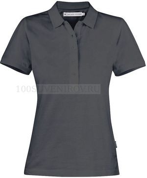 Фото Женская рубашка поло темно-серая NEPTUNE, размер XL