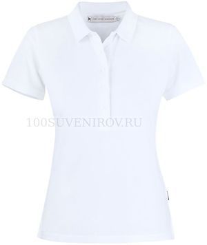 Фото Женская рубашка поло белая SUNSET, размер S