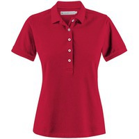 Картинка Рубашка поло женская Sunset, красная S, дорогой бренд James Harvest