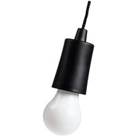 Лампа портативная черная из пластика LUMIN