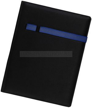 Фото Черная с синим папка из полиэстера TORGA