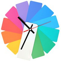 Фотография Часы настенные Transformer Clock. White & Multicolor