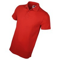 Рубашка поло мужская красная из хлопка LAGUNA, XL