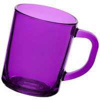 Кружка фиолетовая из стекла ENJOY