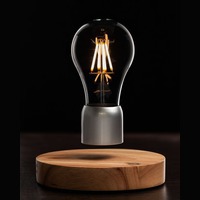 Лампа левитирующая деревянная FIREFLY