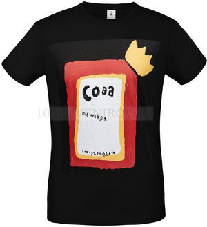 Фото Черная футболка "СОДА" для флекса, размер S