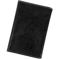 Обложка черная из кожи для паспорта APACHE