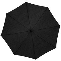 Зонт-трость Magic с проявляющимся рисунком в клетку, черный
