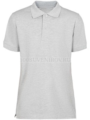 Фото Мужская рубашка поло серая меланж VIRMA PREMIUM, размер XL