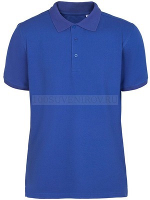 Фото Качественная мужская рубашка поло Virma Stretch, ярко-синяя royal, размер S