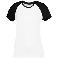 Изображение Футболка женская T-bolka Bicolor Lady, белая с черным XL