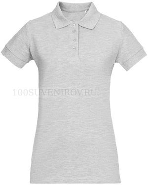 Фото Женская рубашка поло серая меланж VIRMA PREMIUM LADY, размер M