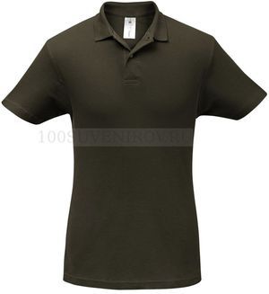 Фото Эксклюзивная рубашка поло ID.001 коричневая для шелкографии, размер L