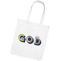 Фотография Холщовая сумка «Новый GOD», белая