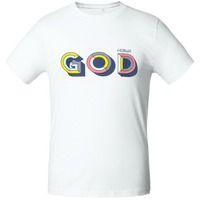 Фотография Футболка мужская «Новый GOD», белая S от знаменитого бренда CoolColor