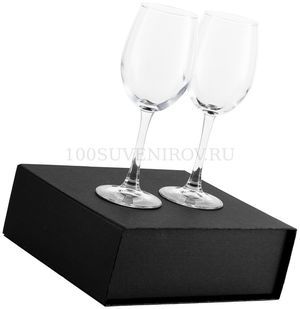Фото Черный набор из стекла бокалов для вина WINE HOUSE