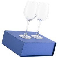Набор бокалов для вина Wine House, синий и бокал расписной для молодоженов на свадьбу