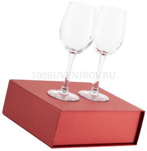 Фото Красный набор из стекла бокалов для вина WINE HOUSE