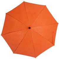 Оригинальный зонт-трость Magic с проявляющимся цветочным рисунком, оранжевый